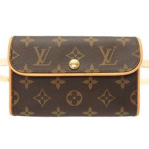 Louis Vuitton Monogram Pochette Florentine Waist Bag Brown